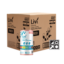 Livi Essentials Commercial Wipes (Red)