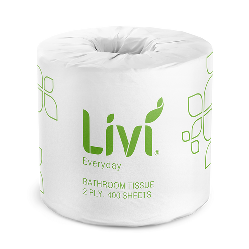 Livi Everyday Toilet Tissue, 2 Ply 400 Sheets