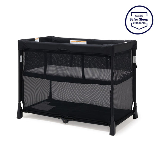 BabyRest Journey 2-in-1 Travel Cot, 1000x610x750mm, Black