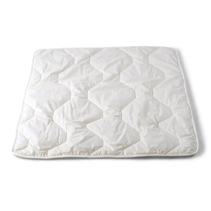 BabyRest Cot Quilt - Wool Filled, 300gsm, 120x100cm, White