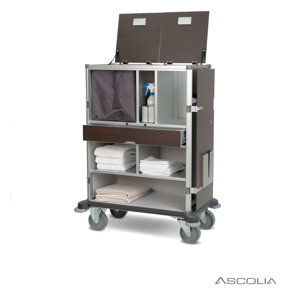Ascolia Housekeeping Cart SATURNE, Almond