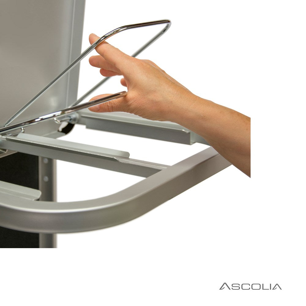 Ascolia ATLAS Duplo Garbage Bag Holder with Lid & Raising Base