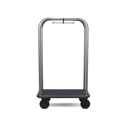 Ascolia Luggage Cart ETNA 900 with Sand Woven Vinyl, Titanium Finish