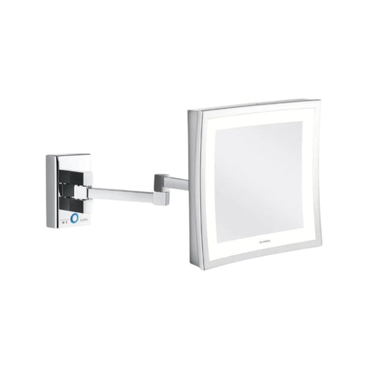 Aliseo Wall-Mounted Mirror Cubik, LED, 3X, 215mm, Chrome