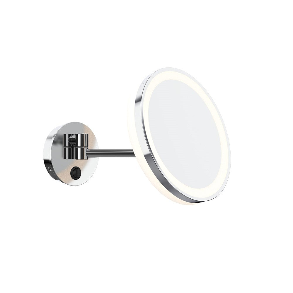 ALISEO Cosmetic Mirror LED ME, Single Arm, LED, 3X, 220mm, Chrome