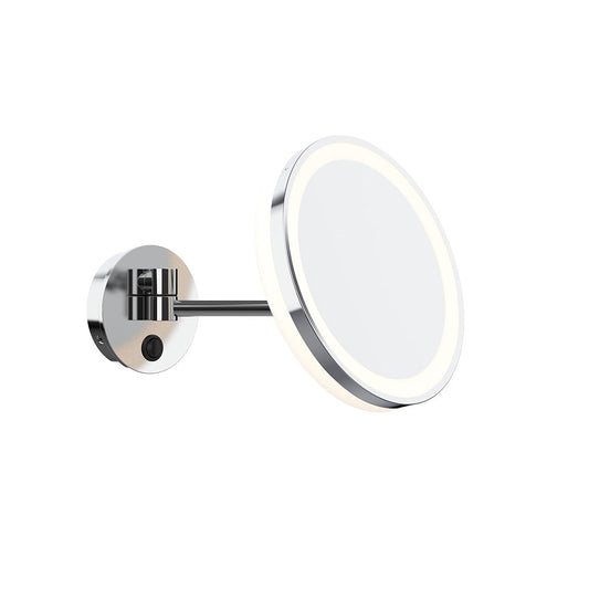 ALISEO Cosmetic Mirror LED ME, Single Arm, LED, 3X, 220mm, Chrome
