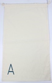 A by Adina Polycotton Laundry Bag, 45 x 55cm, Cream colour