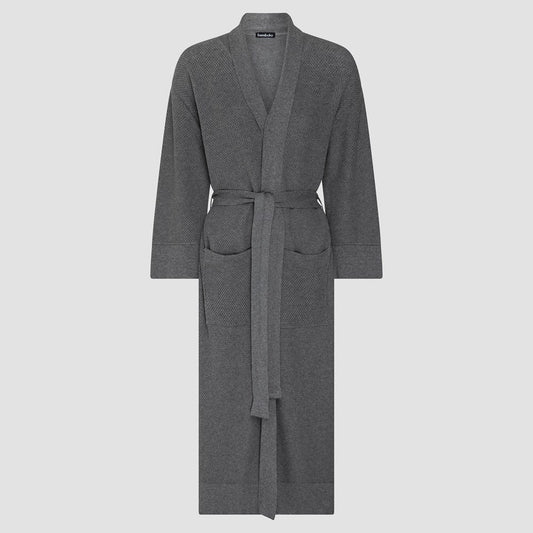 Bemboka Bathrobe, L-XL, 100% Combed Cotton, Grey