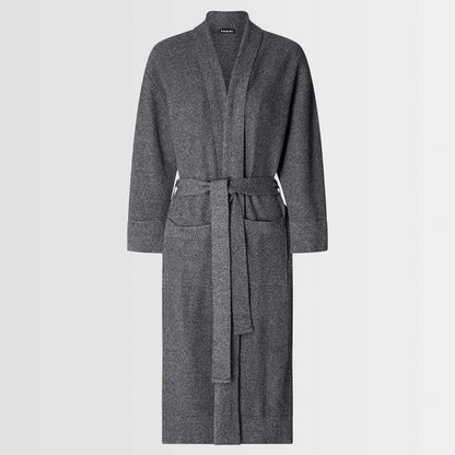 Bemboka Bathrobe, L-XL, 100% Combed Cotton, Grey Marl