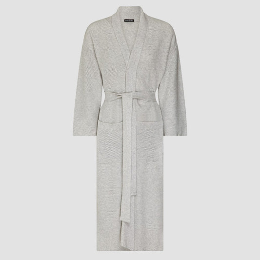 Bemboka Bathrobe, L-XL, 100% Combed Cotton, Oyster