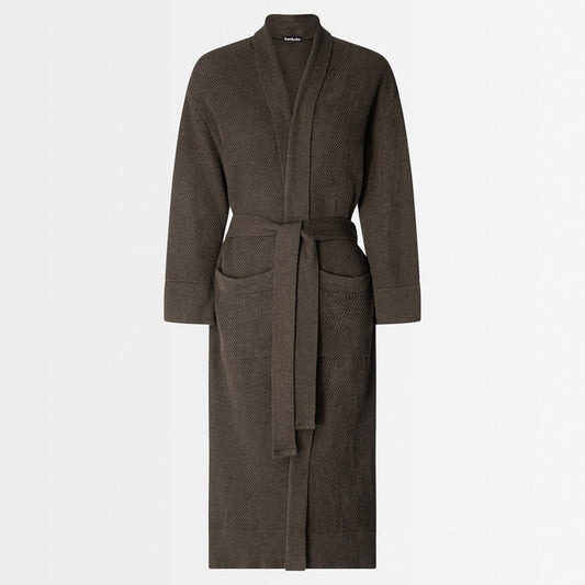 Bemboka Bathrobe, S-M, 100% Combed Cotton, Chocolate