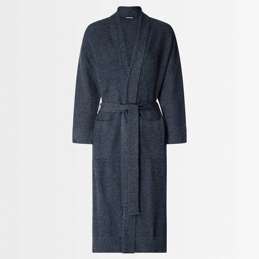 Bemboka Bathrobe, S-M, 100% Combed Cotton, Ink Marl