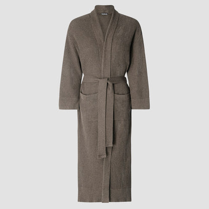 Bemboka Bathrobe, S-M, 100% Combed Cotton, Mocha