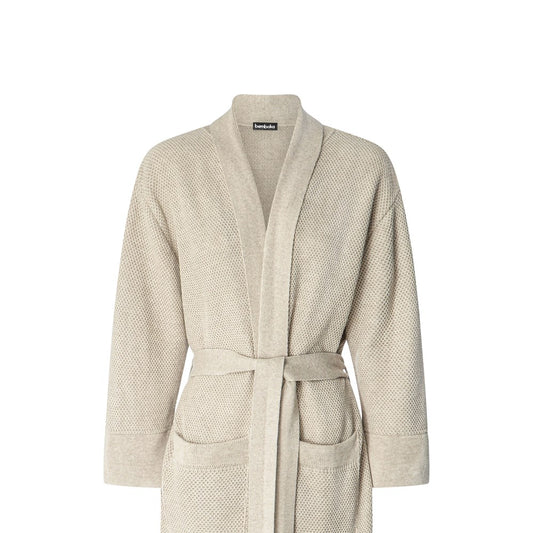 Bemboka Bathrobe, S-M, 100% Combed Cotton, Sand