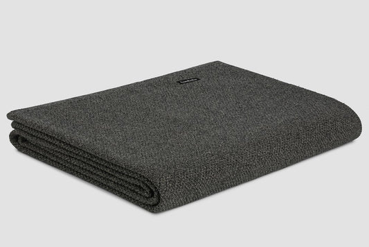 Bemboka Blanket Soft Cotton, Moss Stitch, King Single, Mocha Marl