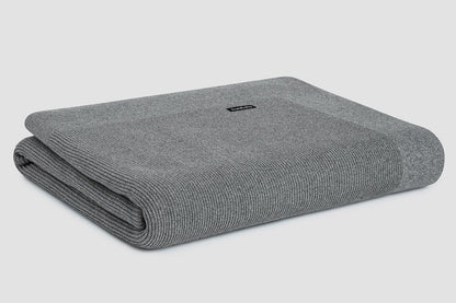 Bemboka Throw Soft Cotton, Rib Knit, Sofa/Lounge, Dove Marl