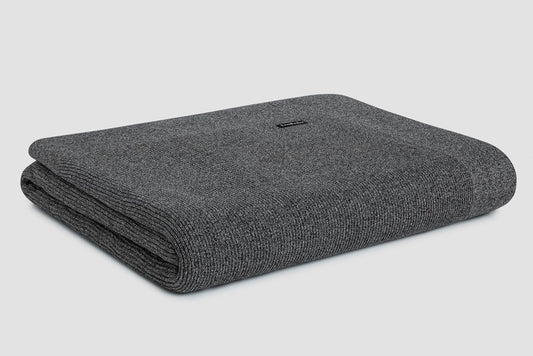 Bemboka Throw Soft Cotton, Rib Knit, Sofa/Lounge, Grey Marl