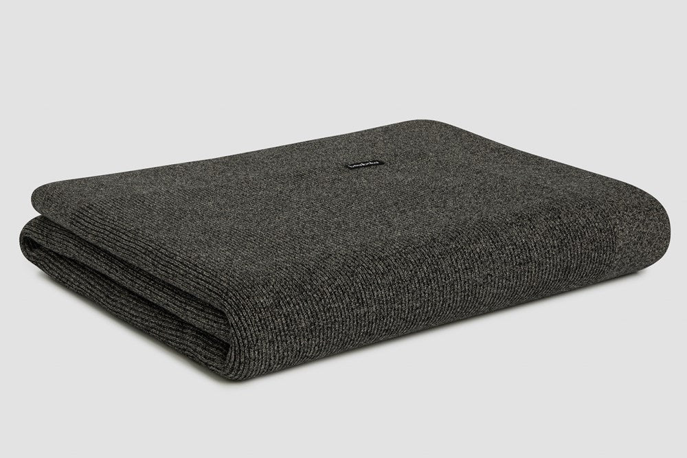 Bemboka Throw Soft Cotton, Rib Knit, Sofa/Lounge, Mocha Marl