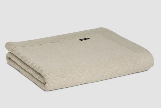 Bemboka Throw Soft Cotton, Trieste Knit, Sofa/Lounge, Sand