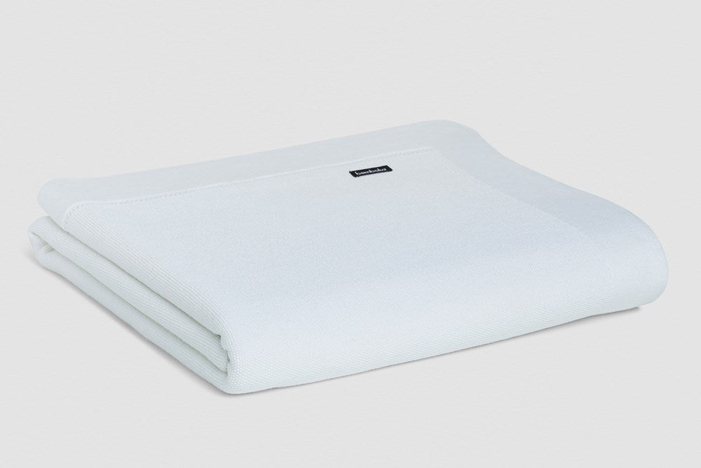 Bemboka Throw Soft Cotton, Trieste Knit, Sofa/Lounge, White