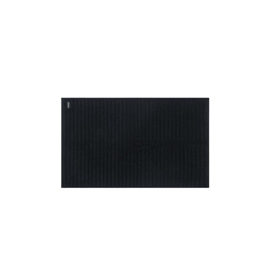 Bemboka Bath Mat, Rib Weave, 100% Cotton, 1200gsm, Black
