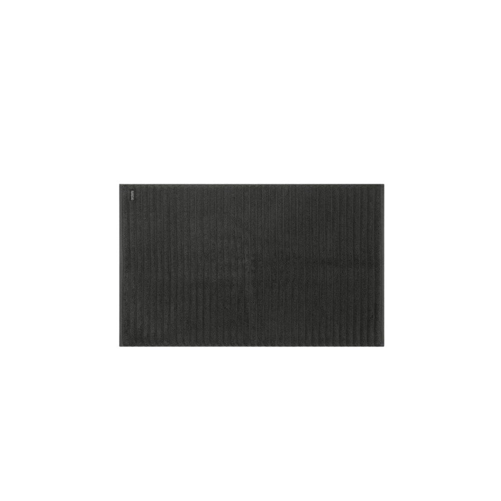 Bemboka Bath Mat, Rib Weave, 100% Cotton, 1200gsm, Charcoal