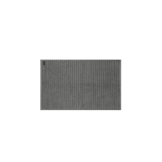 Bemboka Bath Mat, Rib Weave, 100% Cotton, 1200gsm, Grey