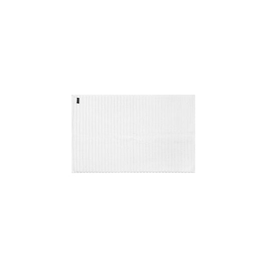 Bemboka Bath Mat, Rib Weave, 100% Cotton, 1200gsm, White