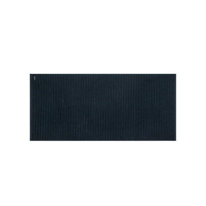 Bemboka Long Bath Mat, Rib Weave, 100% Cotton, 1200gsm, Ink