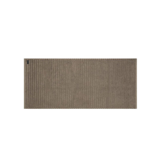 Bemboka Long Bath Mat, Rib Weave, 100% Cotton, 1200gsm, Mocha