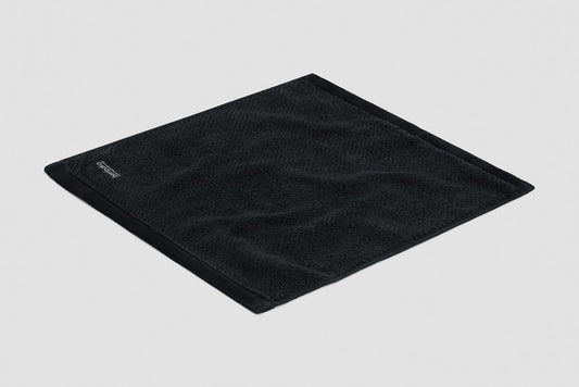 Bemboka Face Washer, Jacquard Weave, 100% Cotton, 650gsm, Black