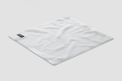 Bemboka Face Washer, Jacquard Weave, 100% Cotton, 650gsm, White