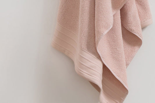 Bemboka Hand Towel, Jacquard Weave, 100% Cotton, 650gsm, Blush