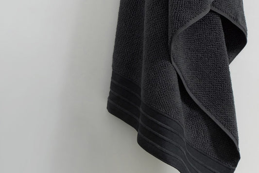 Bemboka Hand Towel, Jacquard Weave, 100% Cotton, 650gsm, Charcoal