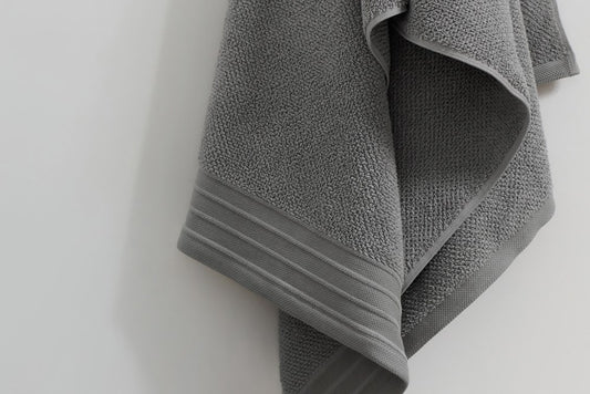 Bemboka Hand Towel, Jacquard Weave, 100% Cotton, 650gsm, Grey