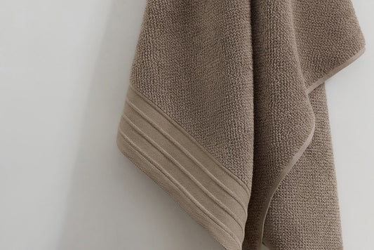 Bemboka Hand Towel, Jacquard Weave, 100% Cotton, 650gsm, Mocha