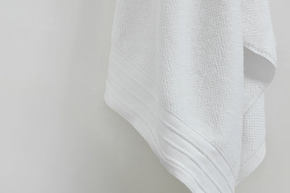 Bemboka Hand Towel, Jacquard Weave, 100% Cotton, 650gsm, White