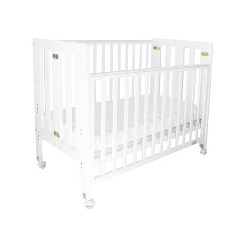 Fold n Go White Timber Cot