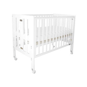 Fold n Go White Timber Cot