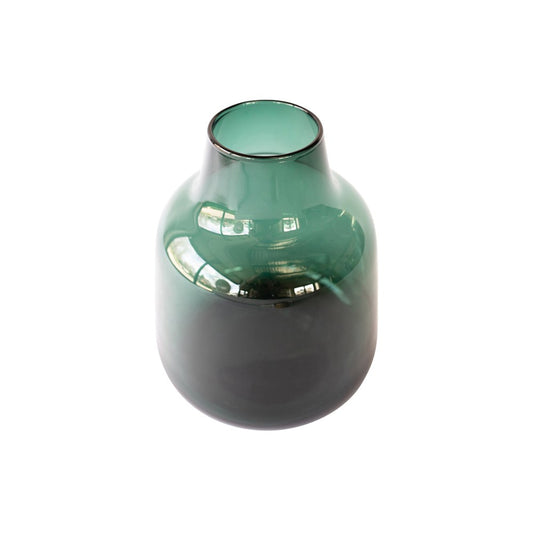 Bisonhome Glass Vase Claude, Large 240mm, Forest