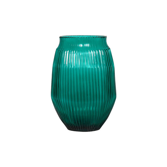 Bisonhome Cut Glass Vase Brian Tunks, Medium 280mm, Turquoise
