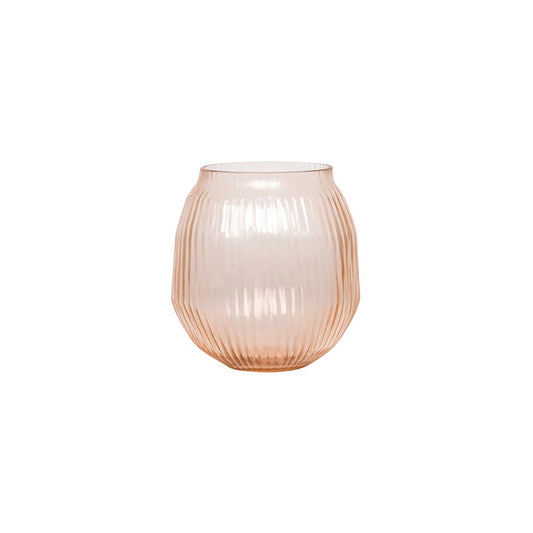 Bisonhome Cut Glass Vase Brian Tunks, Small 190mm, Peach
