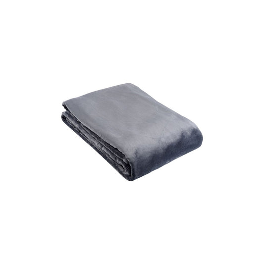 Blanket Plush Microfibre, Queen/King, 300gsm, Charcoal Grey
