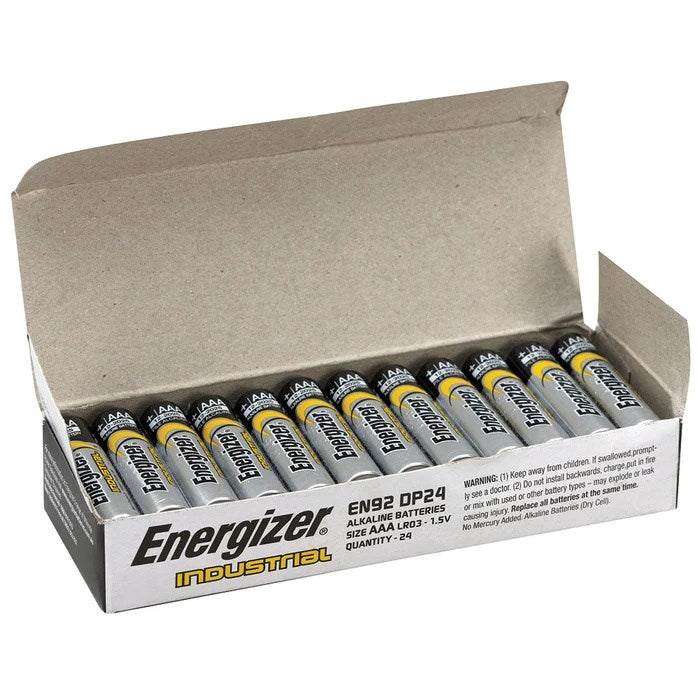 Energizer AAA Battery Industrial EN92, 1.5V, 24pcs