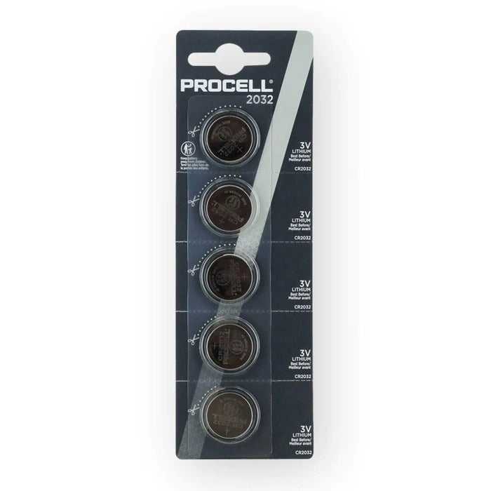 Procell Coin Battery CR2032, 3V Lithium, 4 Packs of 5pcs