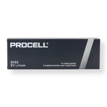 Procell Coin Battery CR2032, 3V Lithium, 4 Packs of 5pcs