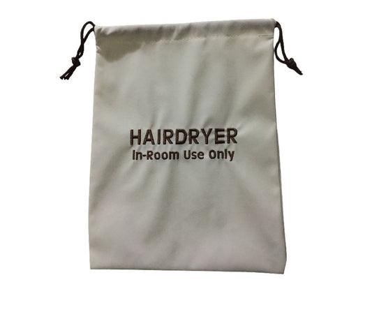 JVD Hair Dryer Bag, Velvet, Beige