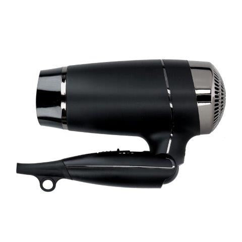 JVD Foldable Hair Dryer Keos, 1600-1800W, DC Motor, Straight Cord, Matt Black
