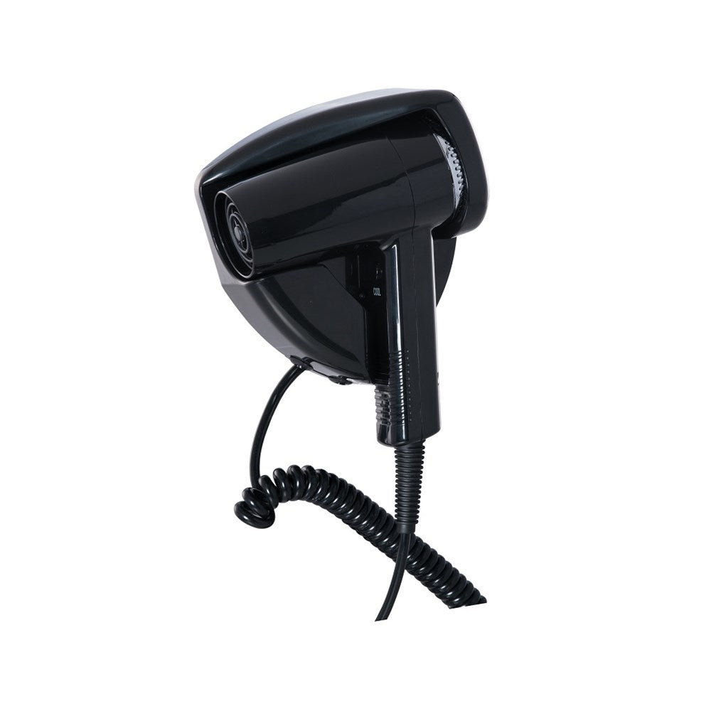 JVD Hair Dryer Piccolo Pro, 1200W, DC Motor, Curly Cord, Black