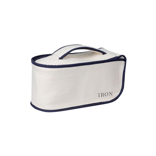 JVD Iron Caddy, Heat-Safe, Beige with Navy Trim